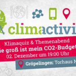 livestream: Der climactivity-Abend zum Thema: Wie groß ist mein CO2-Budget