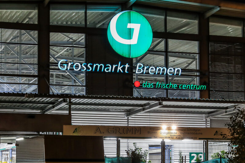 Das Grossmarkt Bremen Logo ist zu sehen. 